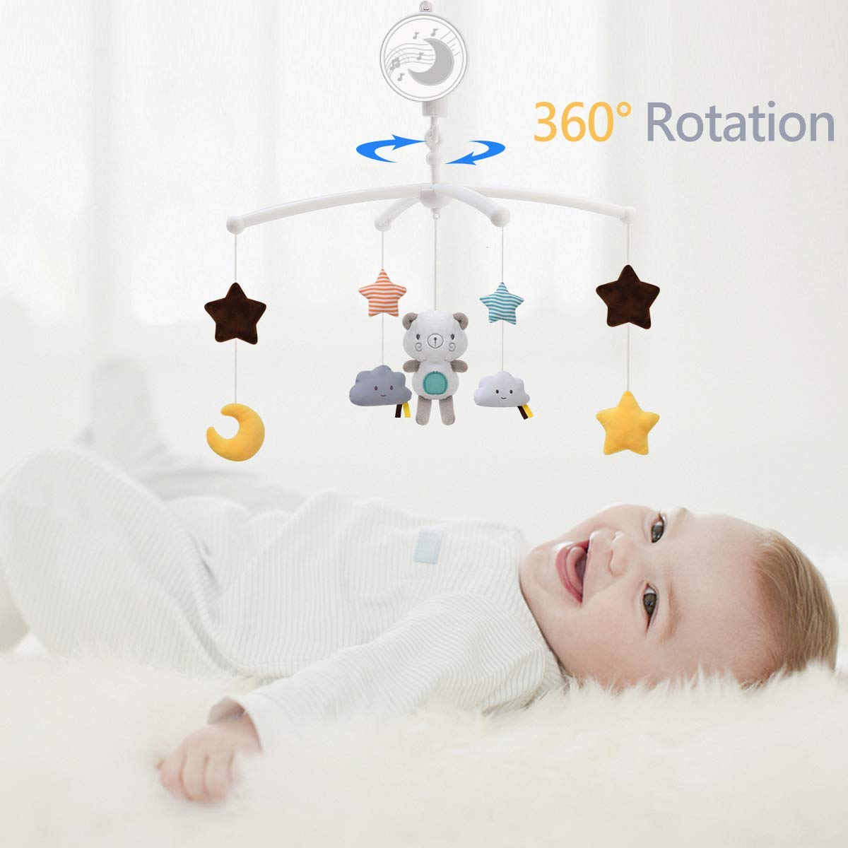 Baby Crib Mobiles Rattles Musi - Carriage Bed 评论和价格