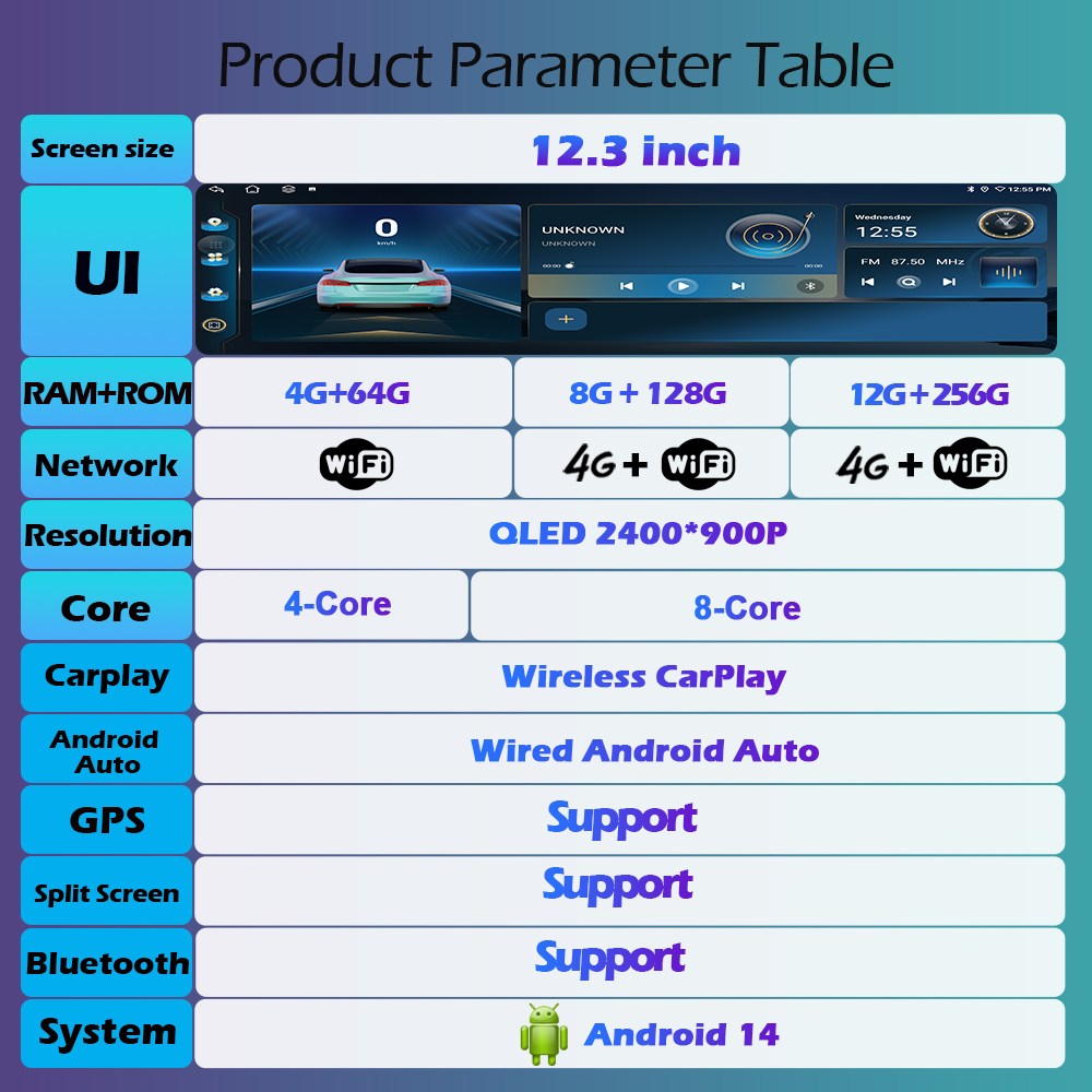 12.3inch QLED 2400*900P Wirele - Cr Touch 评论和价格