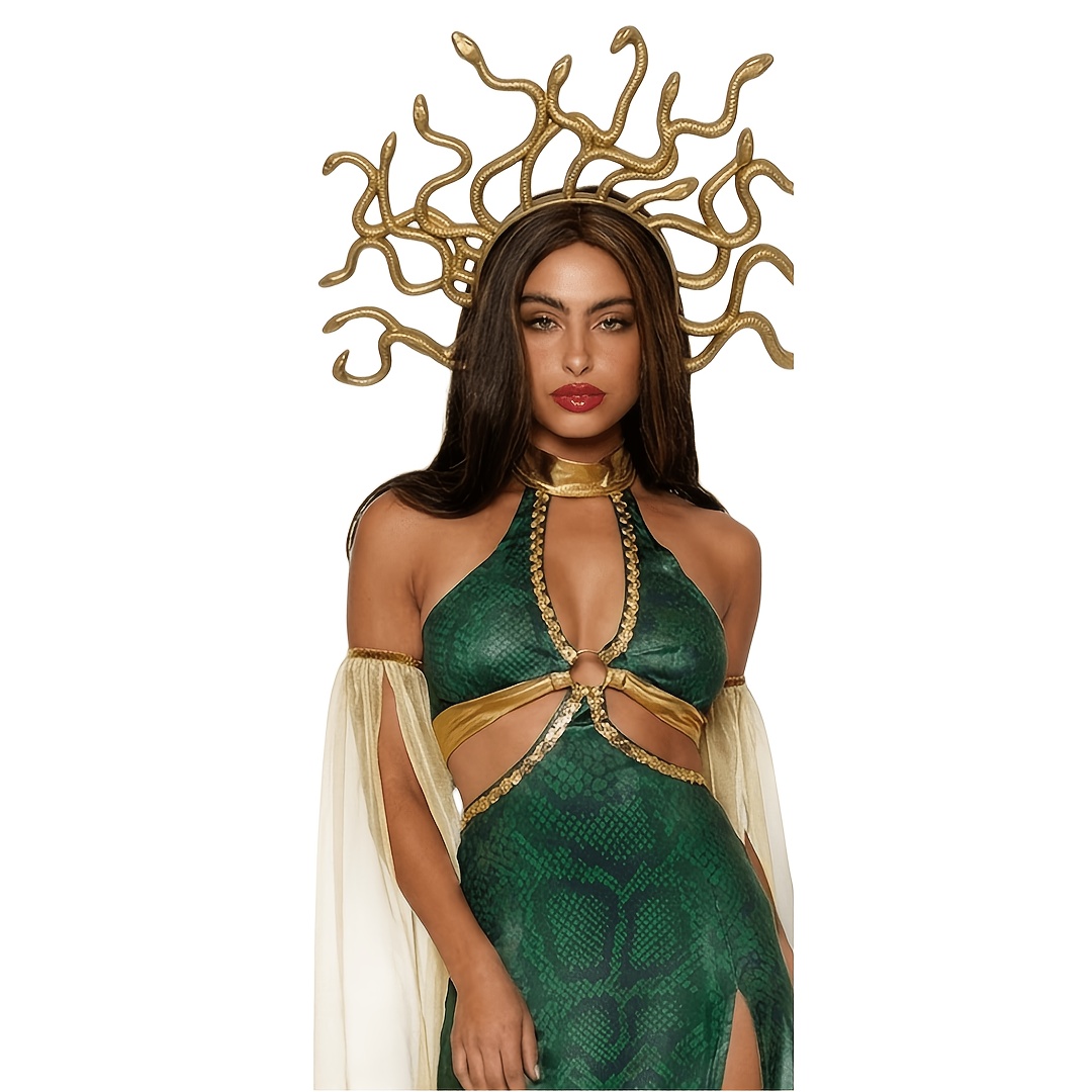 Womens Green Snake Woman Dress - Cobra Extruder 评论和价格