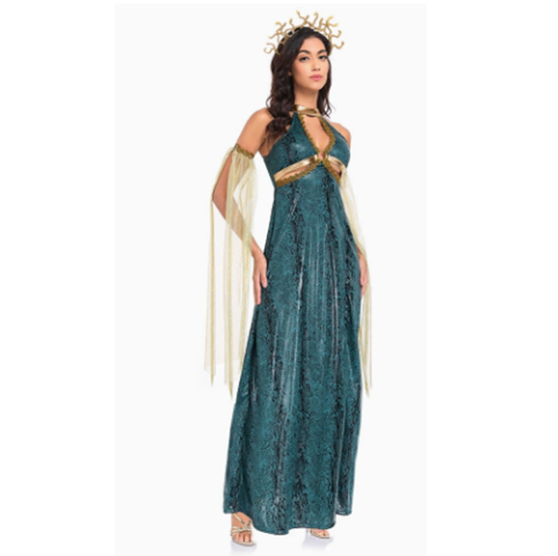 Womens Green Snake Woman Dress - Cobra Extruder 评论和价格