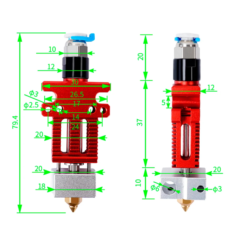 3D Printer Parts CR6 SE J-head - Direct Drive Extruder 评论和价格