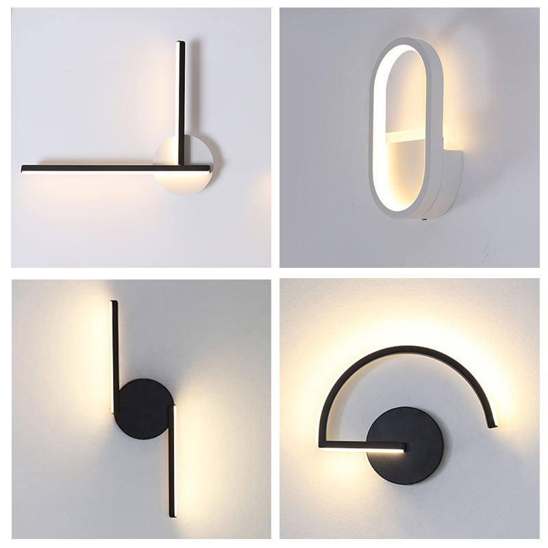 Modern Nordic LED Wall Lamp, M - Glass Bed 评论和价格