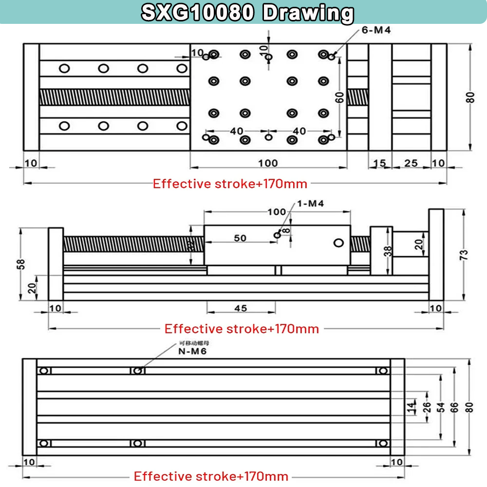 Nema 23 Linear Motor Drive Con - Linear Rail Mgn12H Set 评论和价格