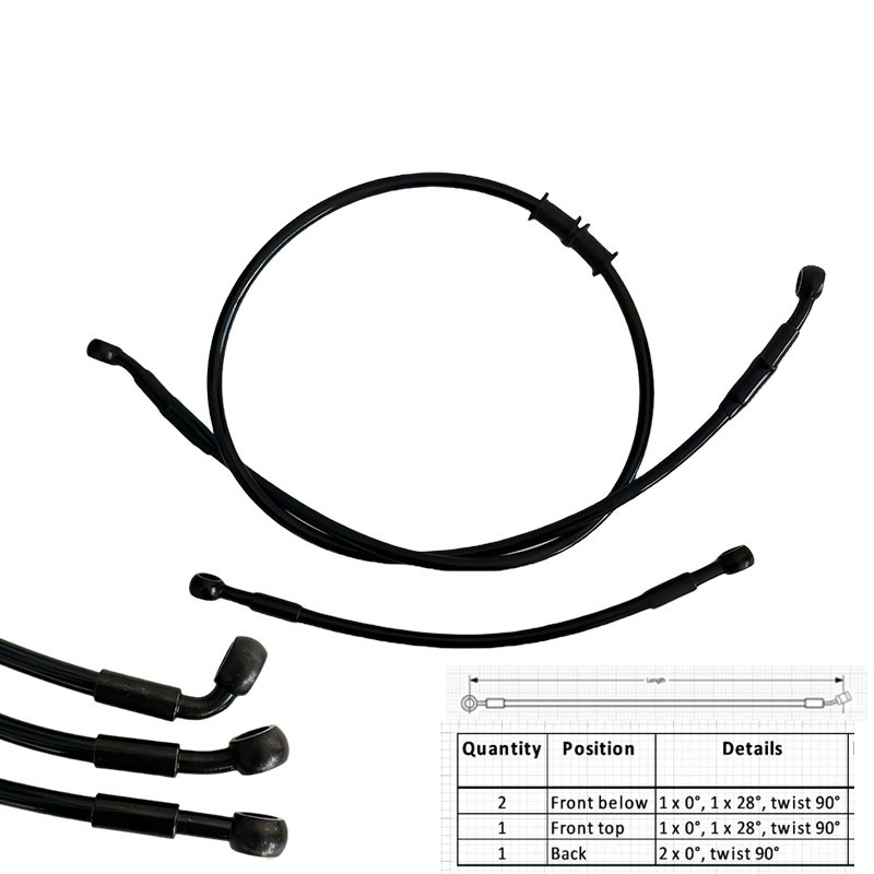 AN3 Moto Hydraulic Stainless S - Ptfe Tube 评论和价格