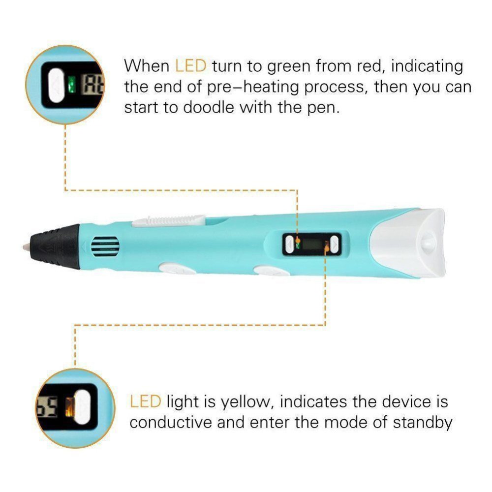 Dikale 3D Pen LED Screen DIY 3 - Pla Filament 评论和价格